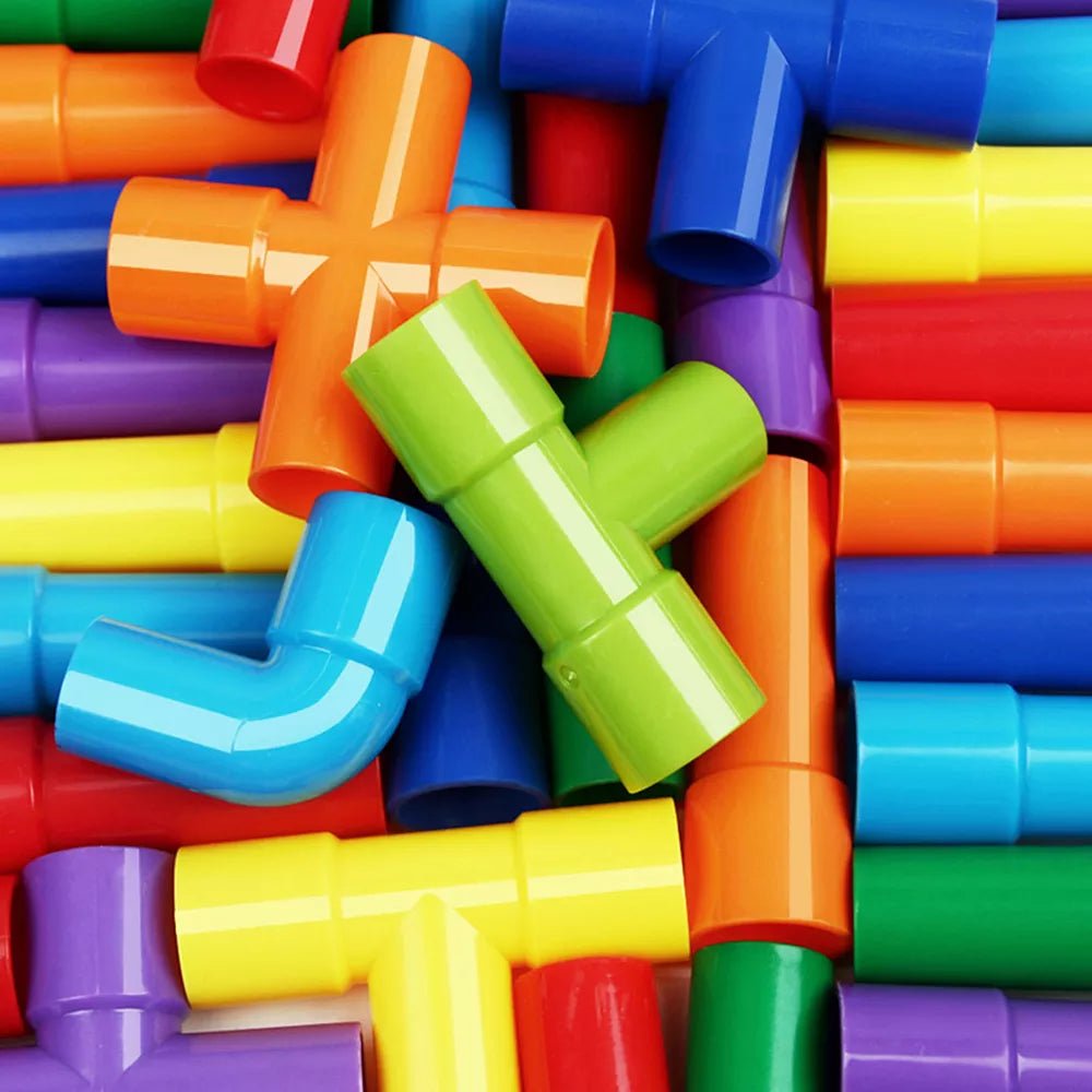 Montessori Water Pipe Building Blocks Toy - Cake Pops Parties