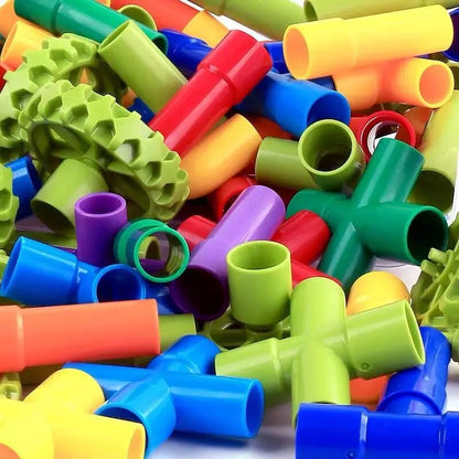 Montessori Water Pipe Building Blocks Toy - Cake Pops Parties
