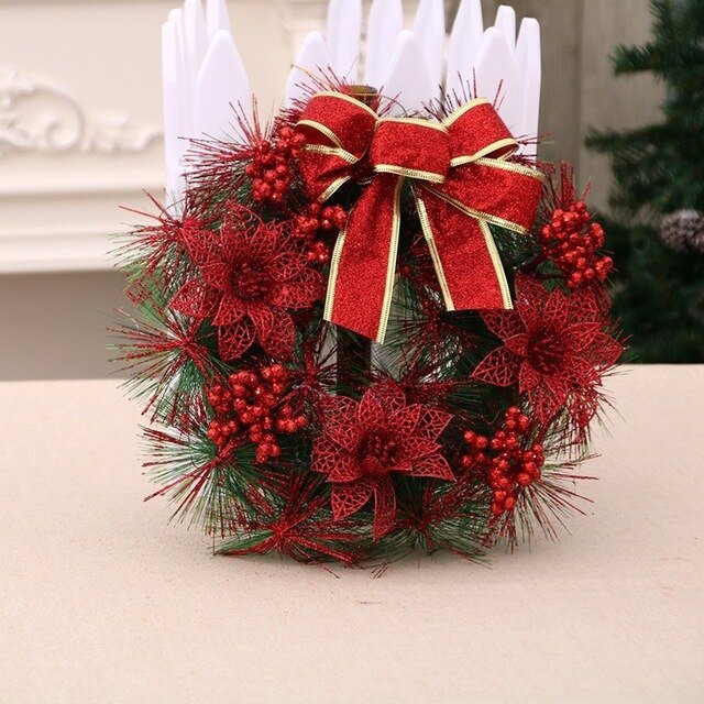 Multicolor Christmas Ornament Garland - Cake Pops Parties