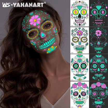 Neon Glow Party Tattoo Stickers - Cake Pops Parties