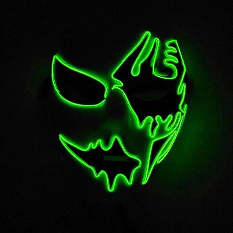 Neon Light LED Halloween Mask - Cake Pops Parties