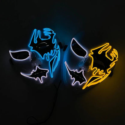 Neon Light LED Halloween Mask - Cake Pops Parties