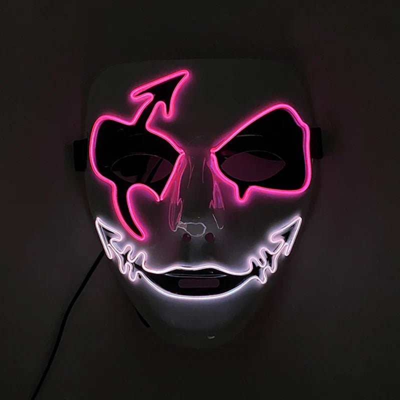 Neon Light LED Halloween Mask - Cake Pops Parties