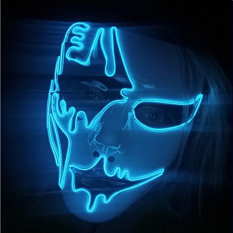 Neon Light LED Halloween Mask - Cake Pops Parties