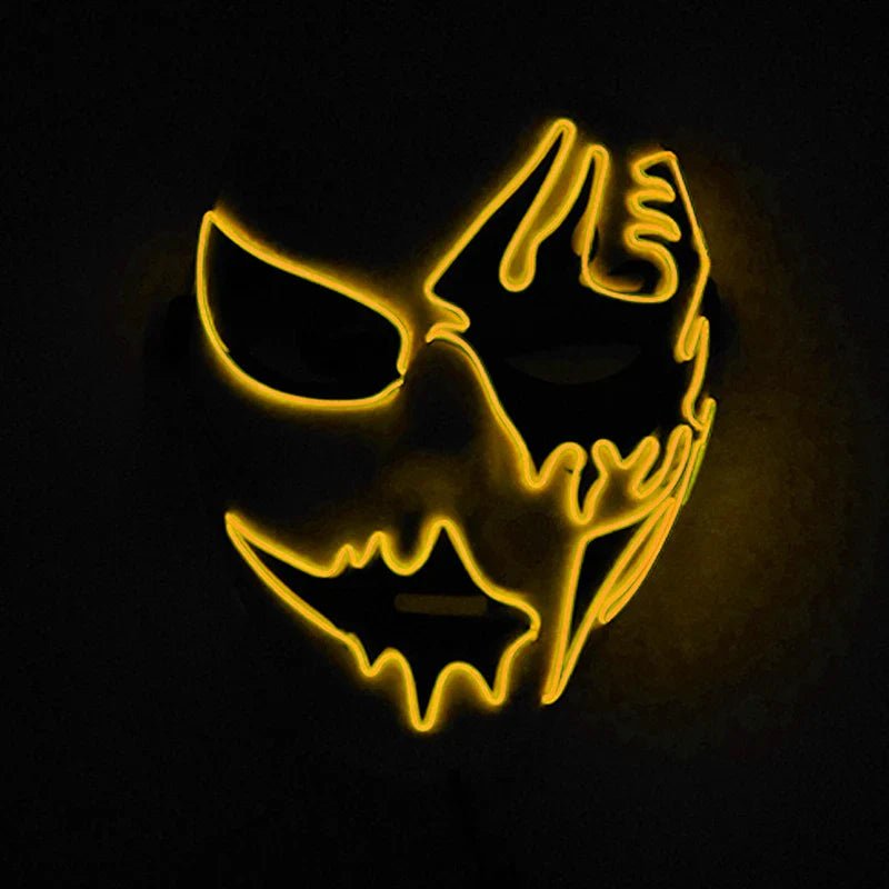 Neon Light LED Halloween Mask - Cake Pops Parties