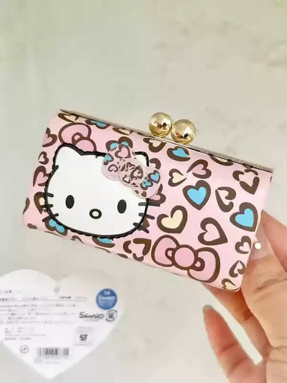 New Hello Kitty White Mini Coin Purse Kawaii Card Holder - Cake Pops Parties