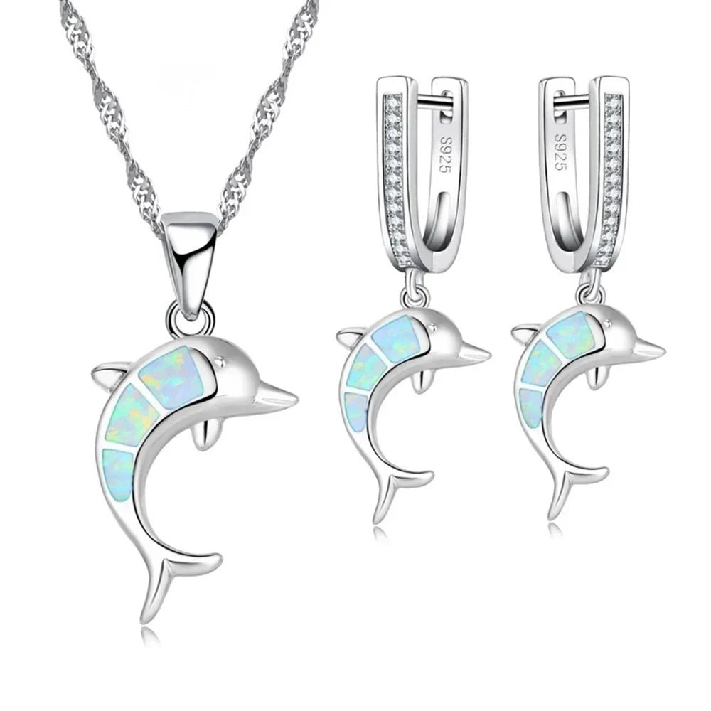 Opal Dolphin Jewelry Set - Cake Pops Parties