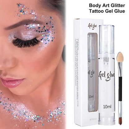 10ML Face and Body Art Glue - Long-Lasting Glitter Adhesive