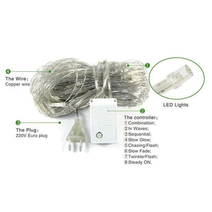 Outdoor Christmas LED String Lights - Cake Pops Parties