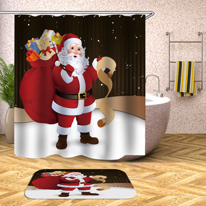 Personalized 3D Christmas Shower Curtain - Cake Pops Parties