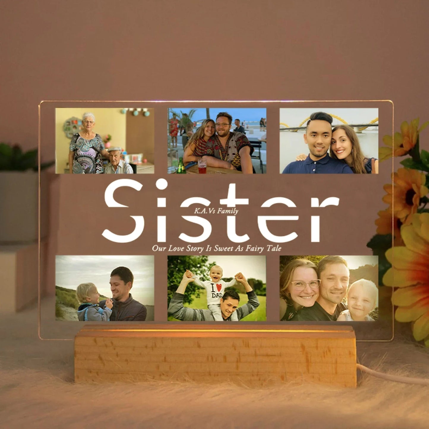 Personalized Multi - Photo Night Light - Cake Pops Parties