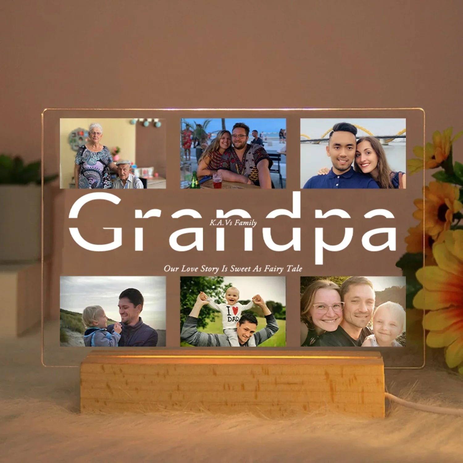 Personalized Multi - Photo Night Light - Cake Pops Parties