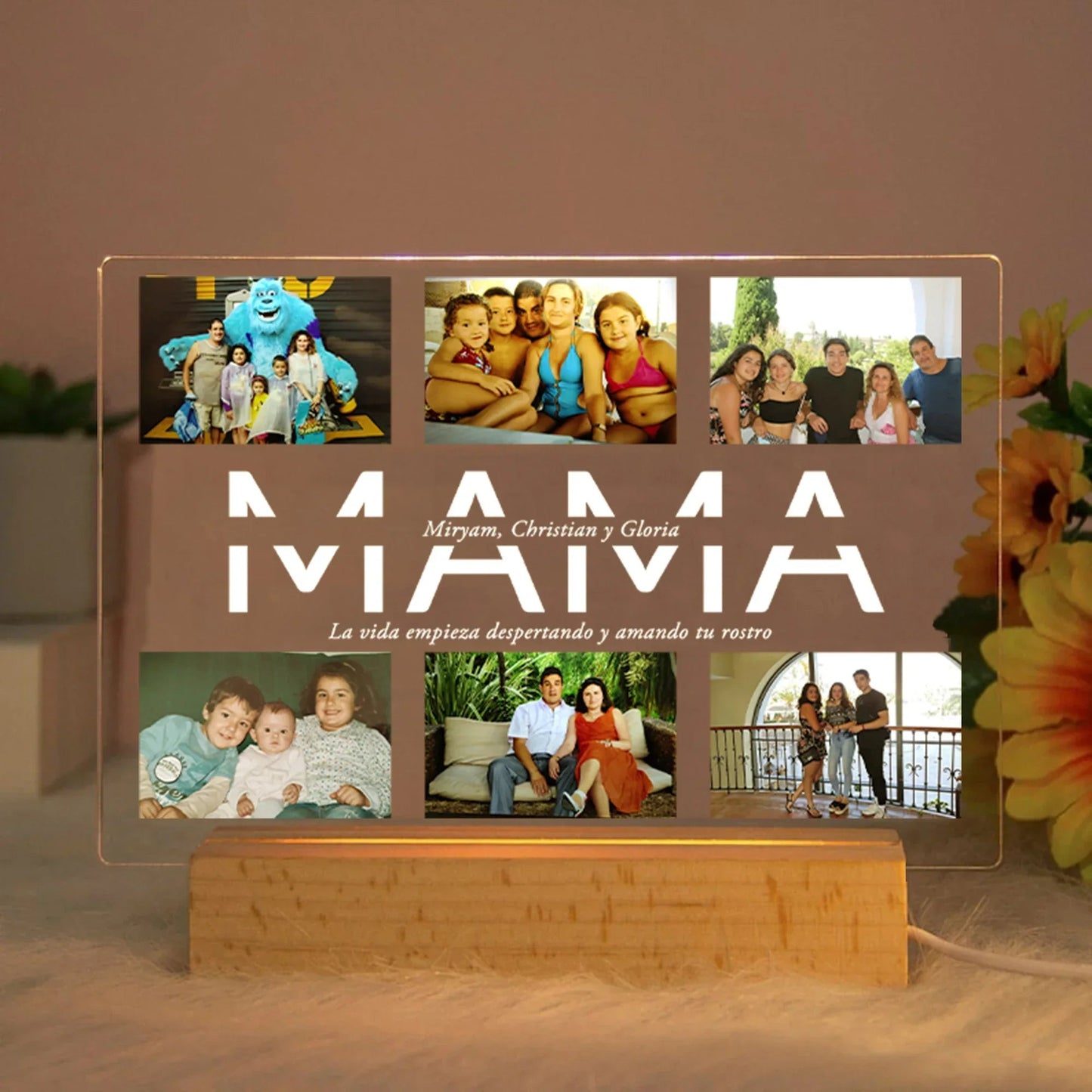 Personalized Multi - Photo Night Light - Cake Pops Parties