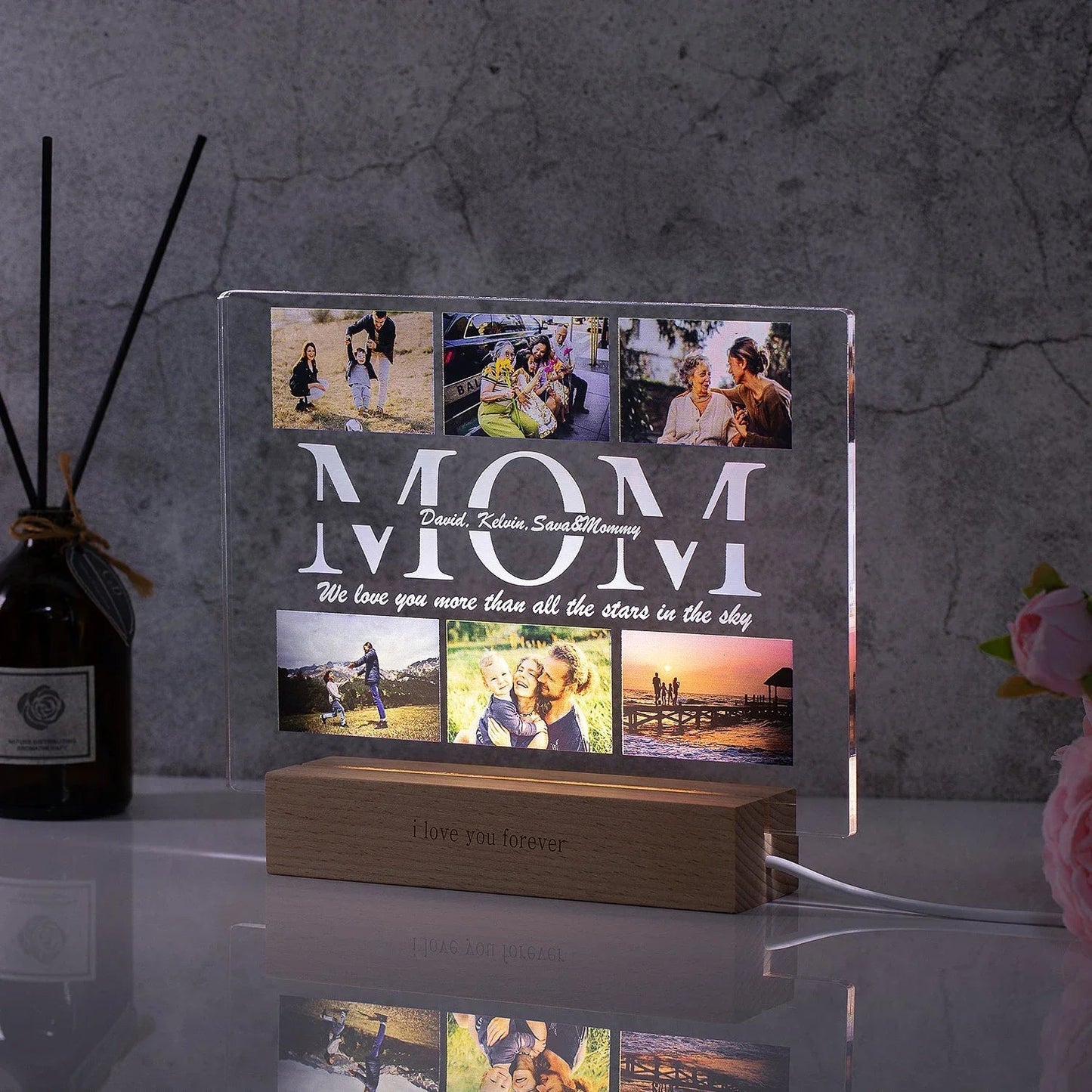 Personalized Multi - Photo Night Light - Cake Pops Parties