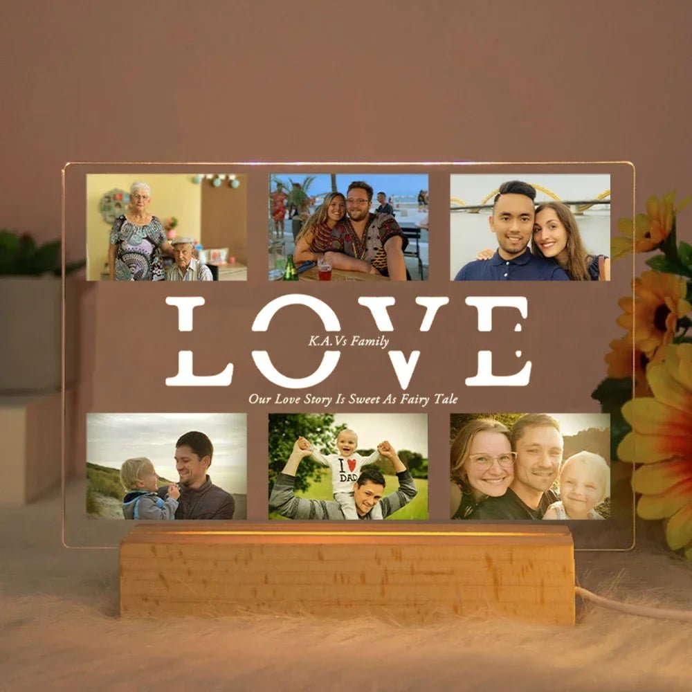 Personalized Multi - Photo Night Light - Cake Pops Parties