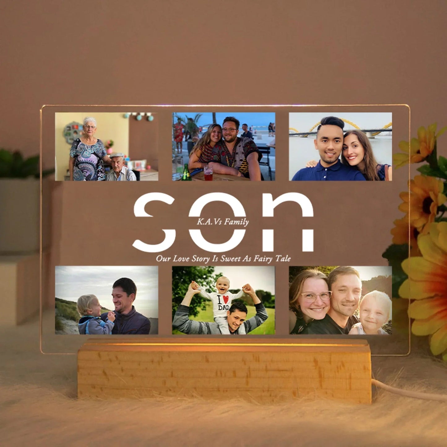 Personalized Multi - Photo Night Light - Cake Pops Parties