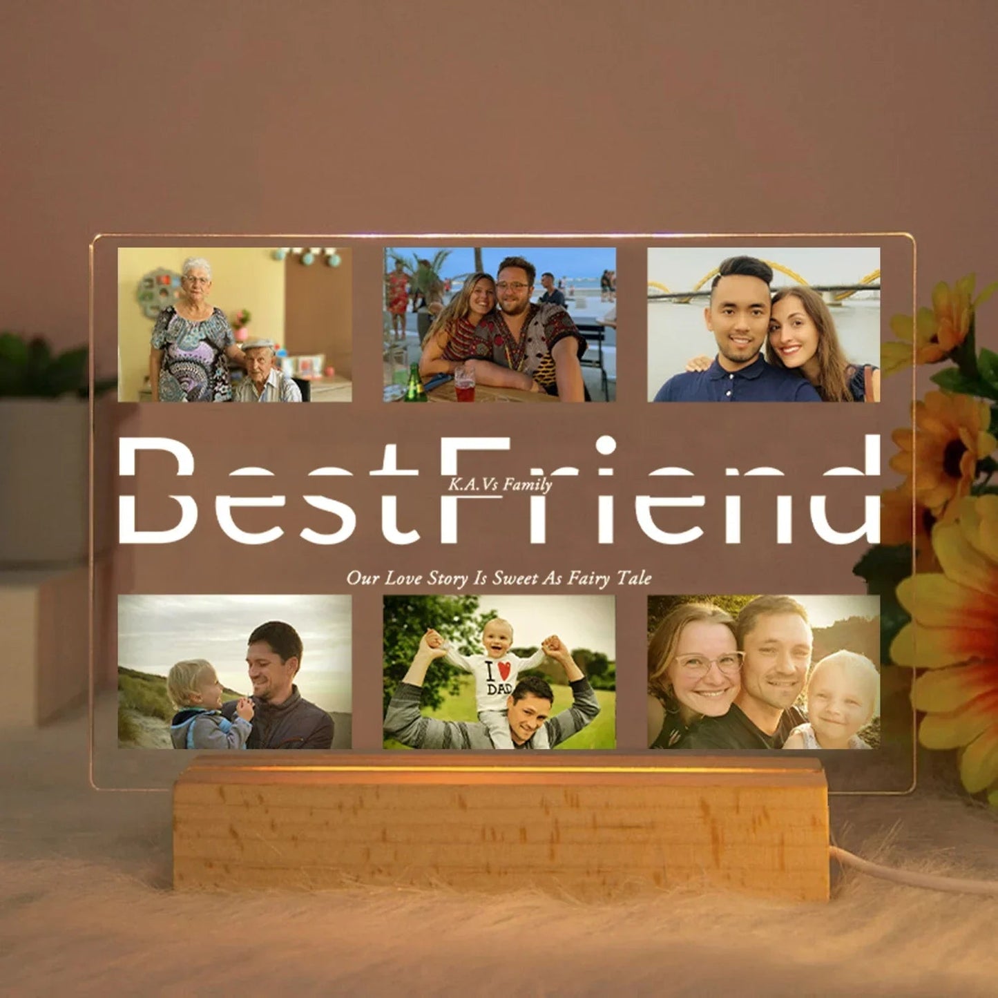 Personalized Multi - Photo Night Light - Cake Pops Parties