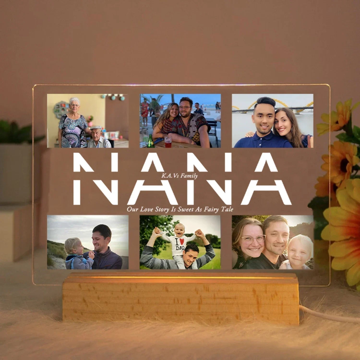 Personalized Multi - Photo Night Light - Cake Pops Parties