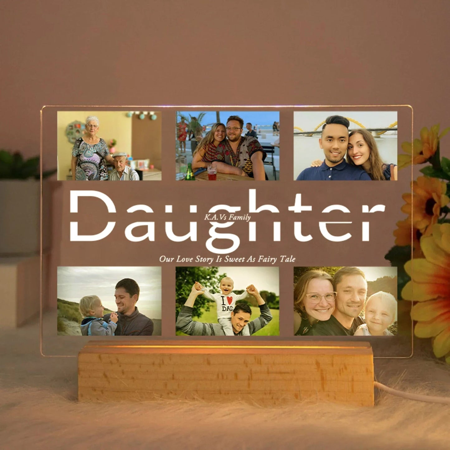 Personalized Multi - Photo Night Light - Cake Pops Parties