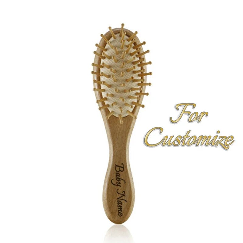 Personalized Wooden Baby Brush - Custom Name - Cake Pops Parties