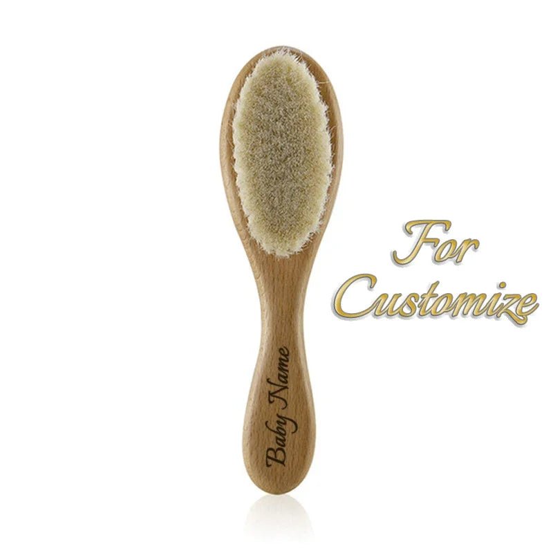 Personalized Wooden Baby Brush - Custom Name - Cake Pops Parties