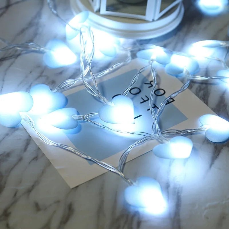 Pink Love Heart Wedding String Lights - Cake Pops Parties