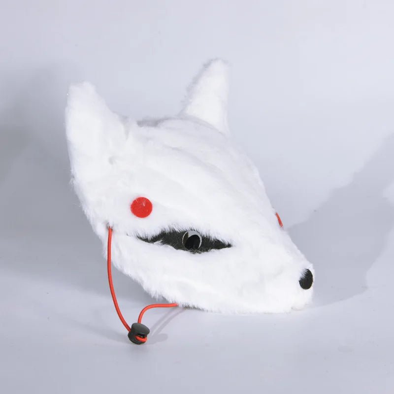 Plush Fox Half Face Furry Mask - Cake Pops Parties