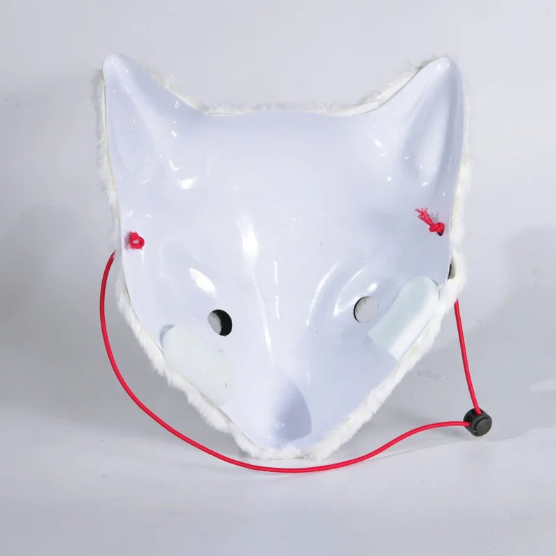 Plush Fox Half Face Furry Mask - Cake Pops Parties