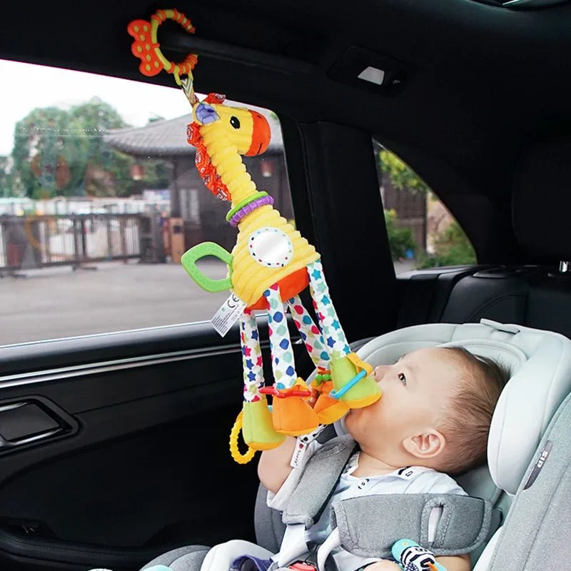 Plush Giraffe Zebra Handbell Rattles for Babies - Cake Pops Parties