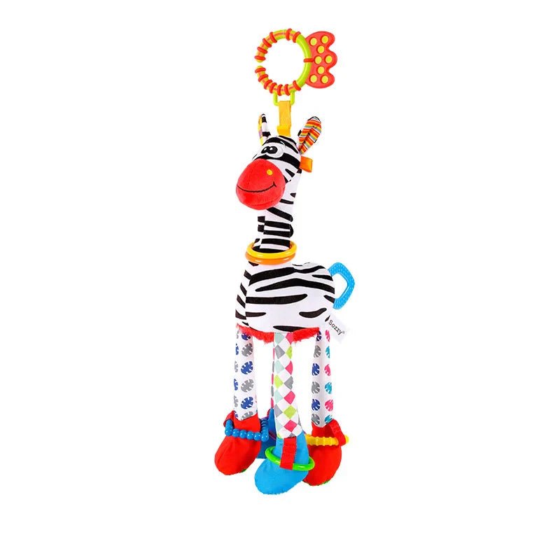 Plush Giraffe Zebra Handbell Rattles for Babies - Cake Pops Parties