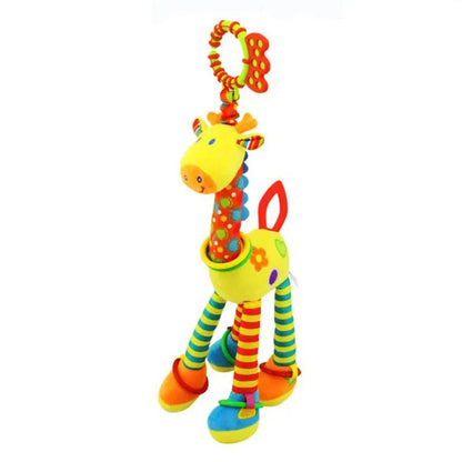 Plush Giraffe Zebra Handbell Rattles for Babies - Cake Pops Parties