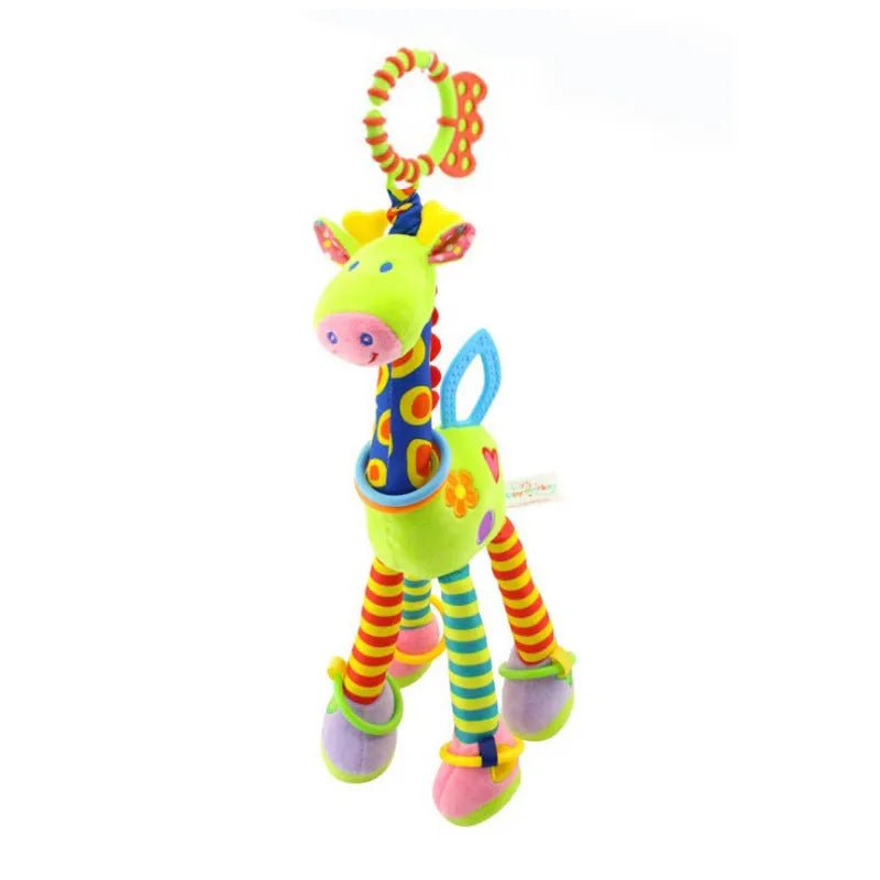 Plush Giraffe Zebra Handbell Rattles for Babies - Cake Pops Parties