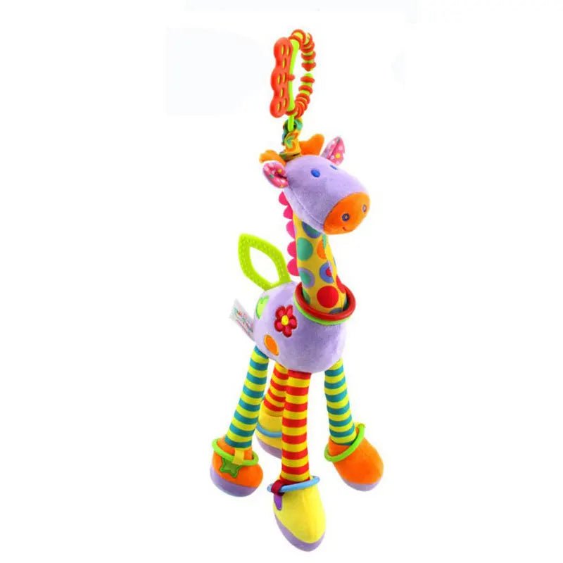 Plush Giraffe Zebra Handbell Rattles for Babies - Cake Pops Parties