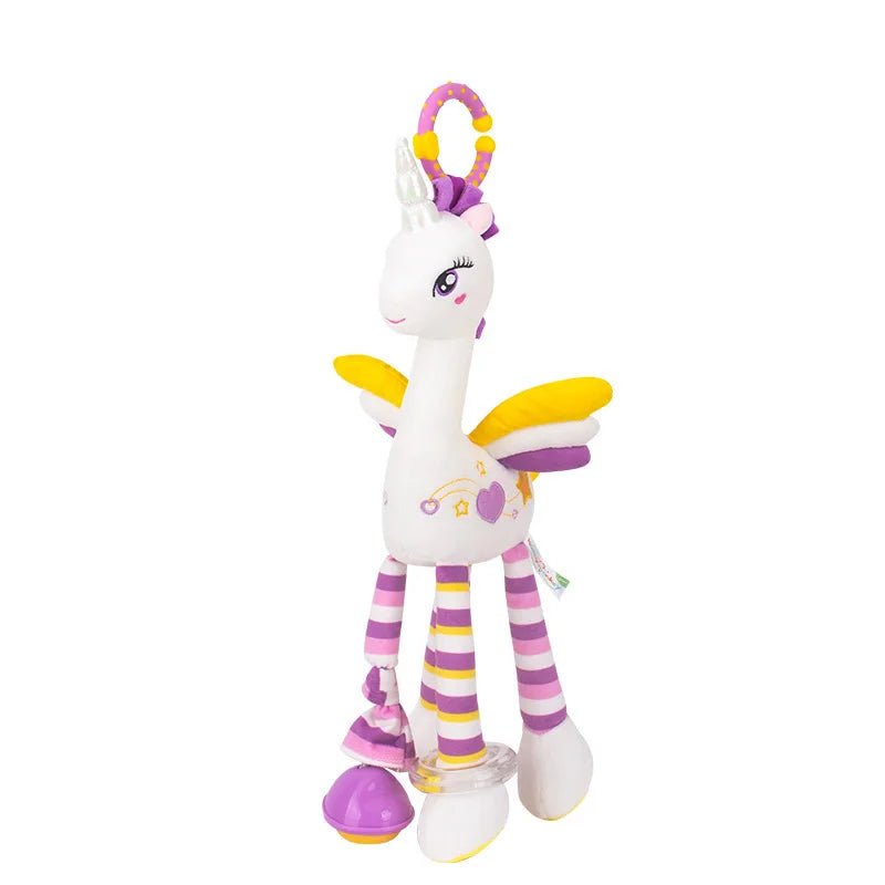 Plush Giraffe Zebra Handbell Rattles for Babies - Cake Pops Parties