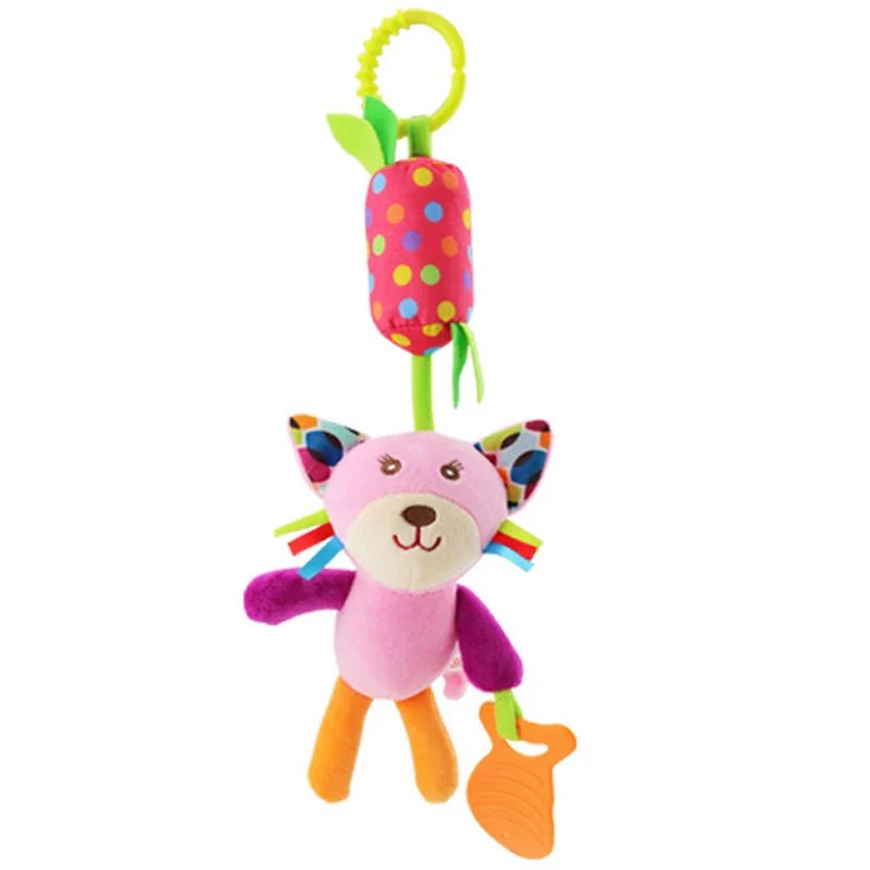 Plush Giraffe Zebra Handbell Rattles for Babies - Cake Pops Parties