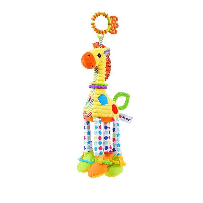 Plush Giraffe Zebra Handbell Rattles for Babies - Cake Pops Parties