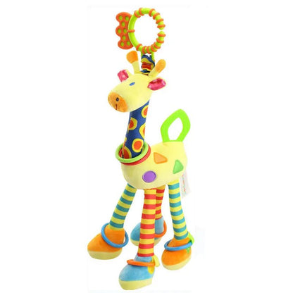Plush Giraffe Zebra Handbell Rattles for Babies - Cake Pops Parties
