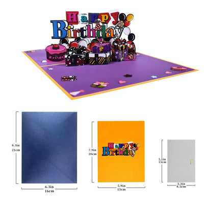 Pop - Up Birthday Gift Cards - Cake Pops Parties