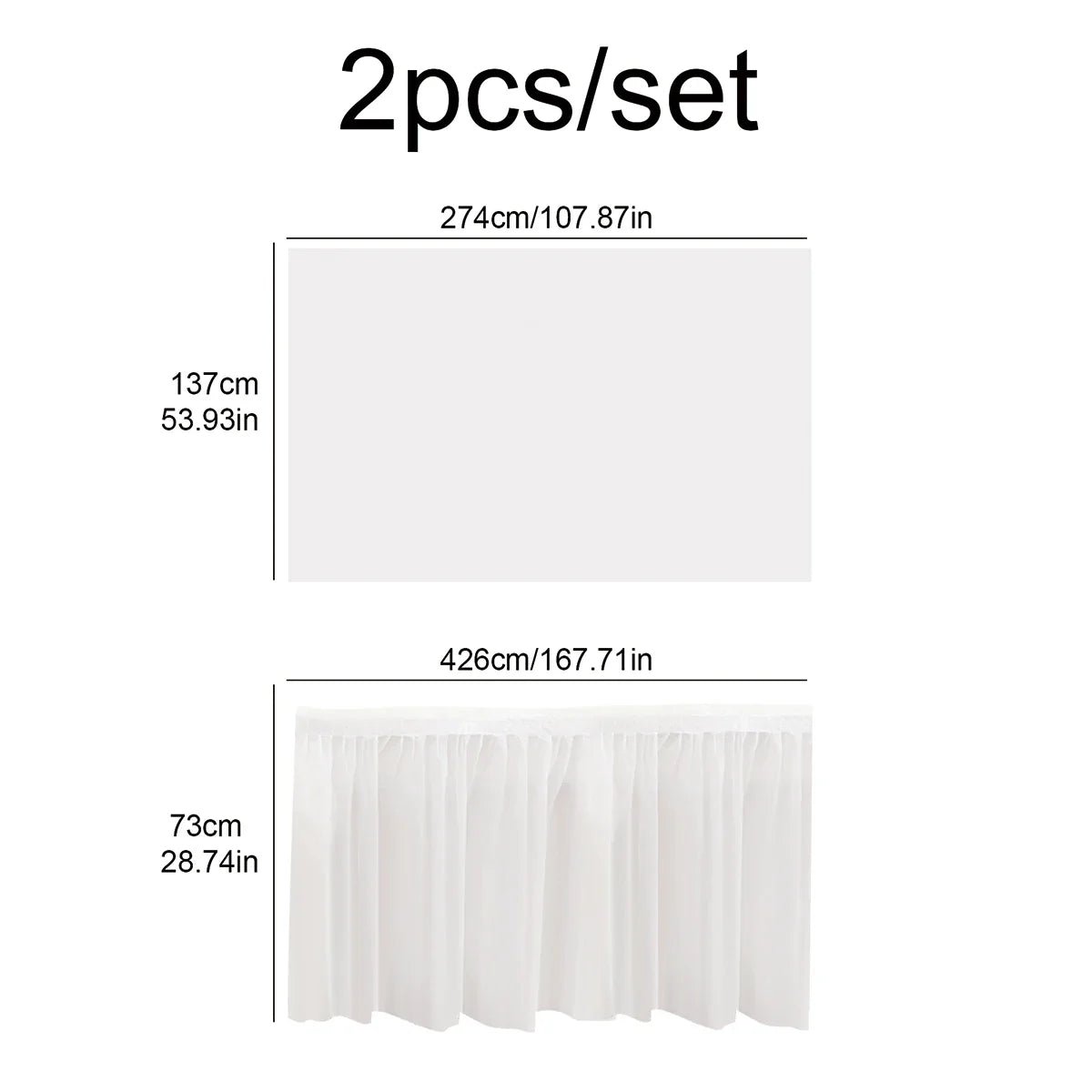 Premium Disposable Tablecloth Skirt - Cake Pops Parties
