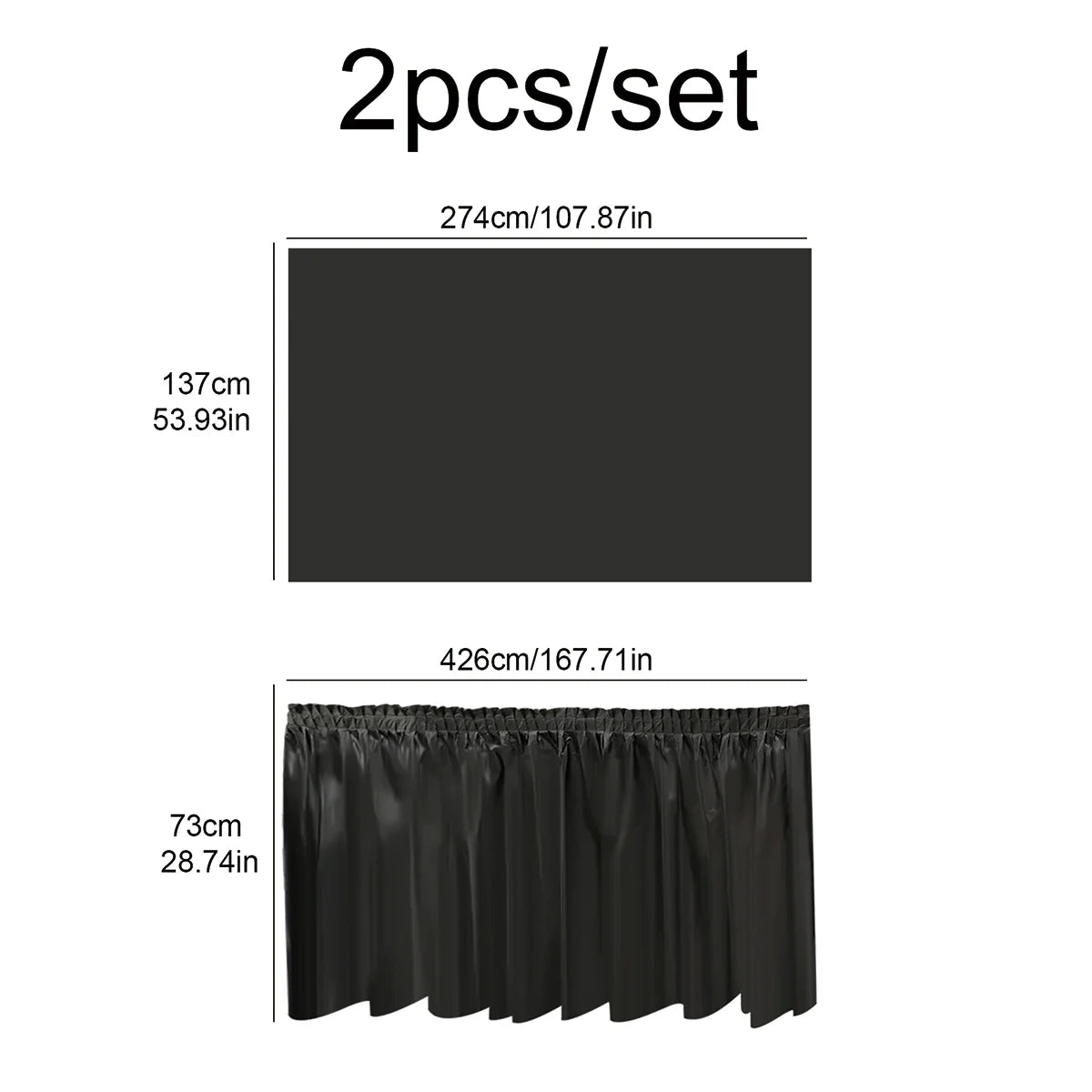 Premium Disposable Tablecloth Skirt - Cake Pops Parties