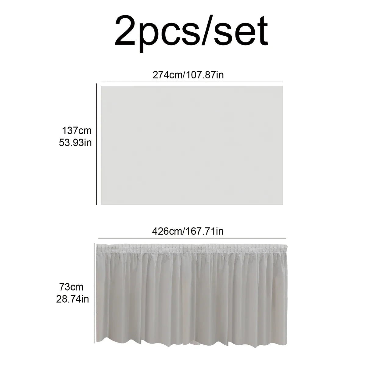 Premium Disposable Tablecloth Skirt - Cake Pops Parties
