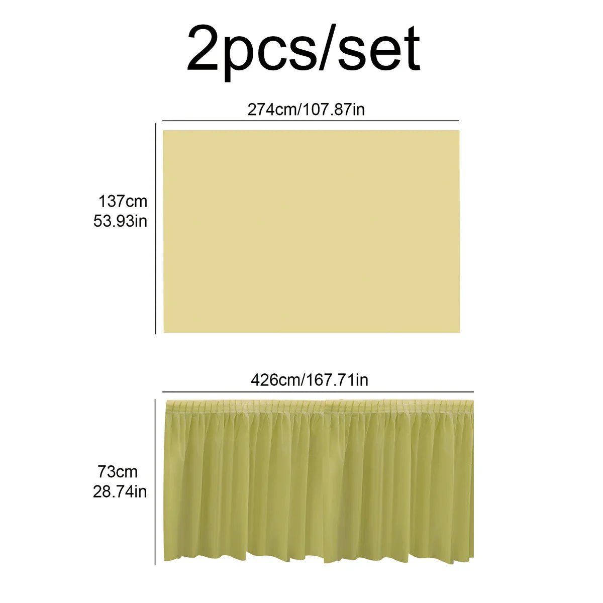 Premium Disposable Tablecloth Skirt - Cake Pops Parties