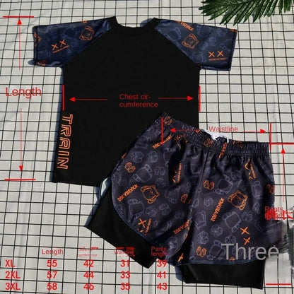 Premium Double Layer Swim Trunks | Teen Boys High - Grade Polyester Set - Cake Pops Parties