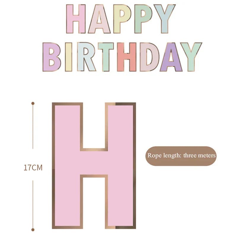 Premium Happy Birthday Banner Set - Cake Pops Parties