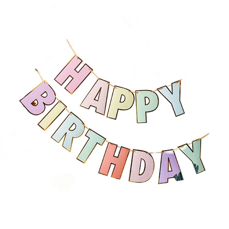Premium Happy Birthday Banner Set - Cake Pops Parties