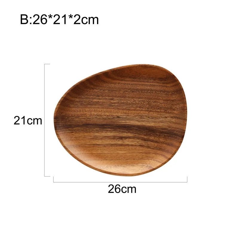 Premium Solid Wood Oval Plate Set - Cake Pops Parties