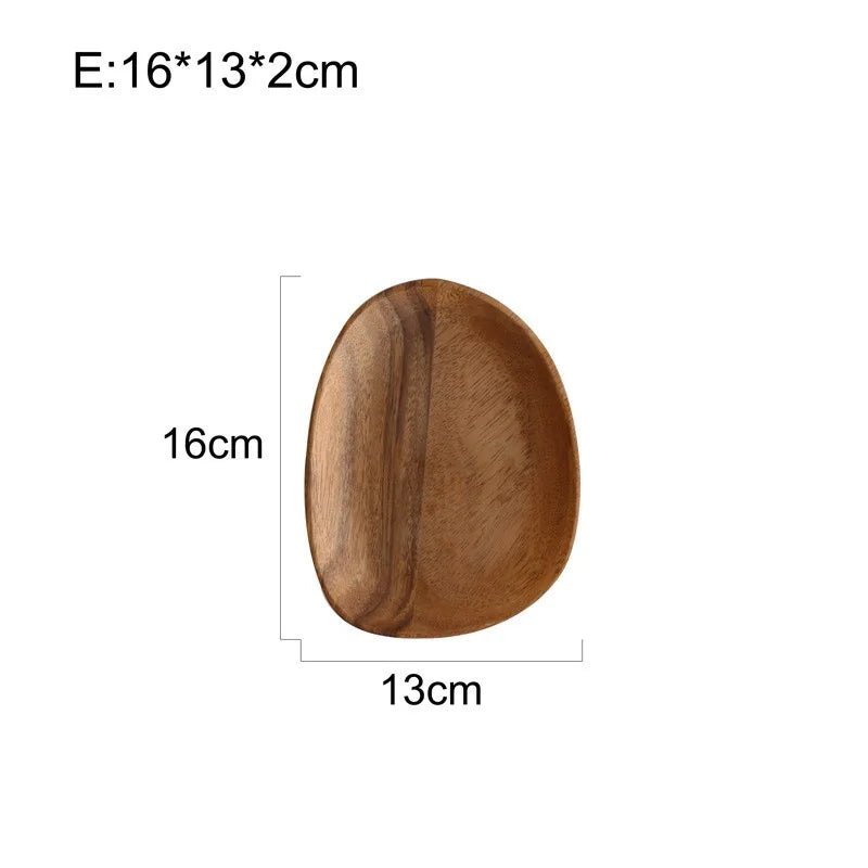 Premium Solid Wood Oval Plate Set - Cake Pops Parties