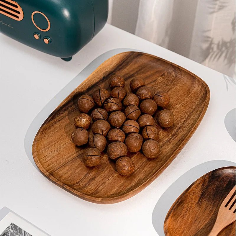 Premium Solid Wood Oval Plate Set - Cake Pops Parties