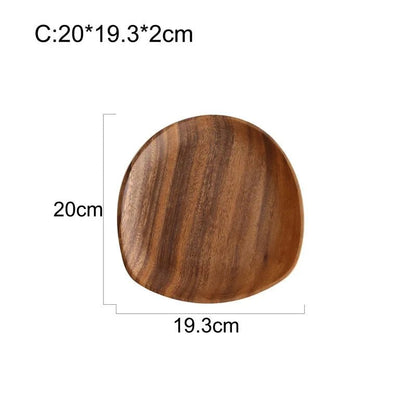 Premium Solid Wood Oval Plate Set - Cake Pops Parties