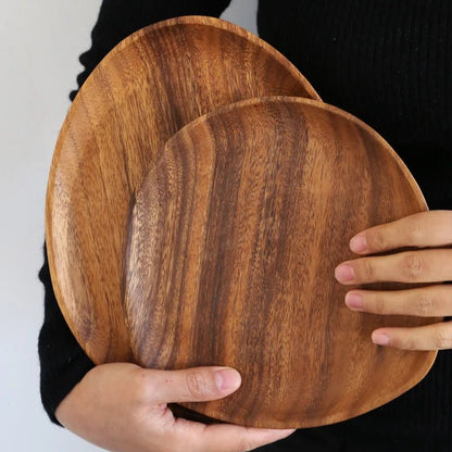 Premium Solid Wood Oval Plate Set - Cake Pops Parties
